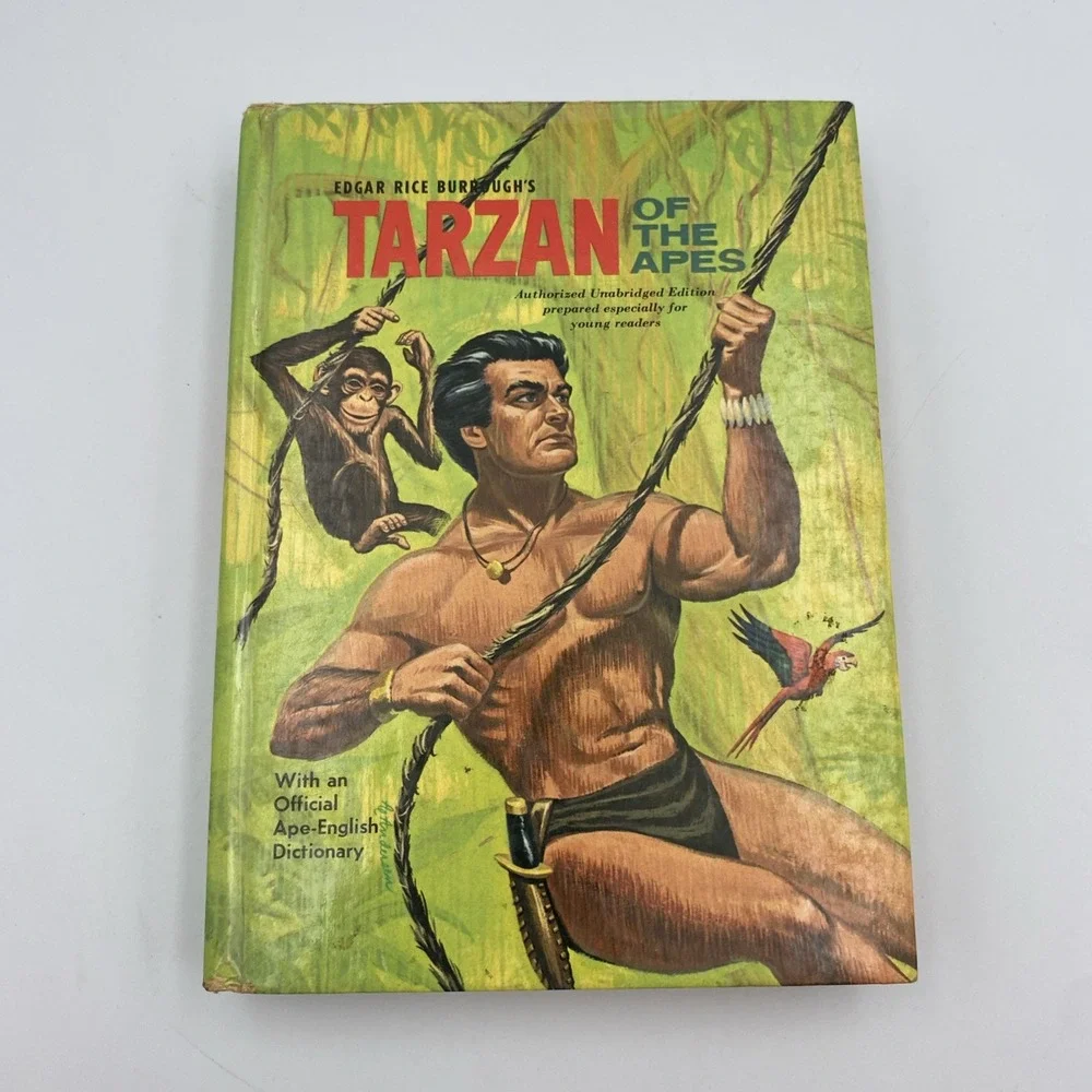 Vintage Tarzan of the Apes HC Book 1964 Whitman Edgar‎ Rice Burroughs Illus.